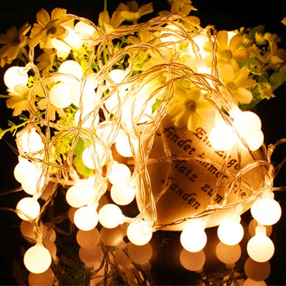 Globe String Lights - Warm Retro Ambiance